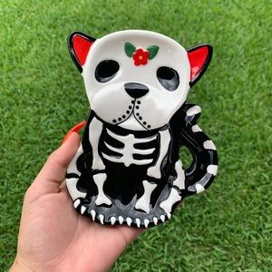 Skull Dog trinket dish